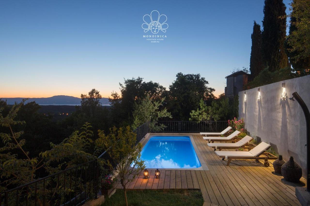 Mondinica Heritage House - Heated Pool Dobrinj Extérieur photo
